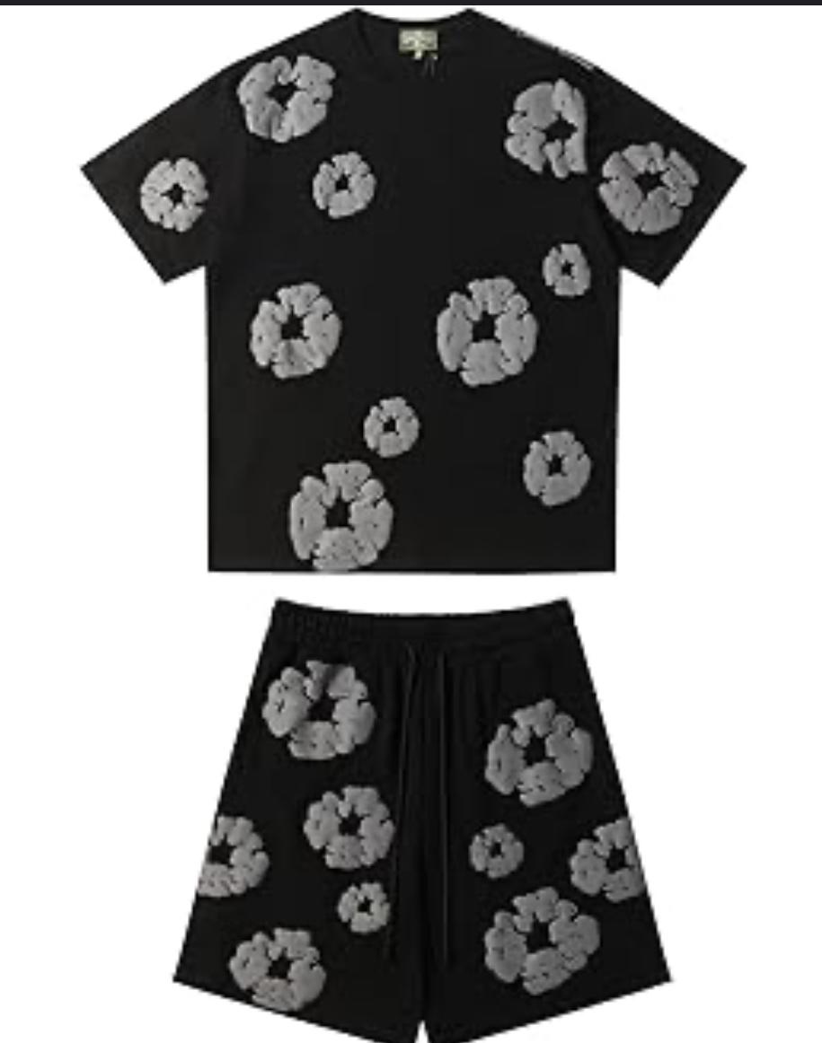 Denim Tears Short Set Black