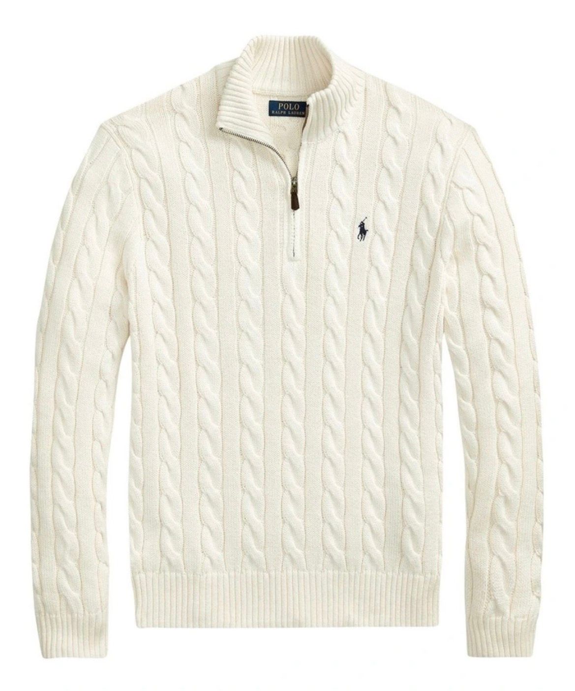 Ralph Lauren quarter zip white