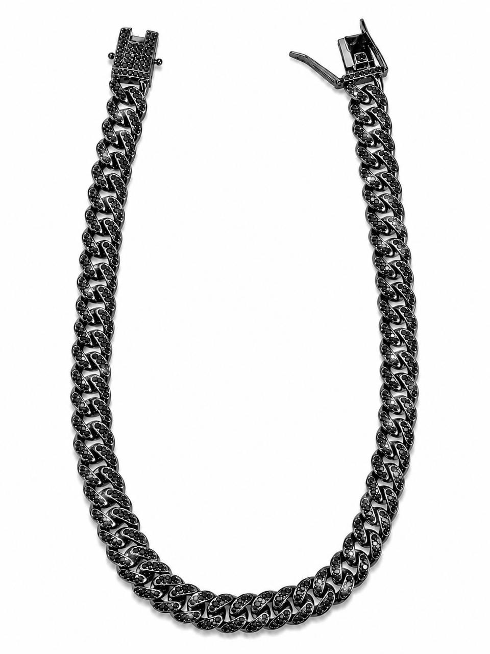 Black Stone Iced Out Chain
