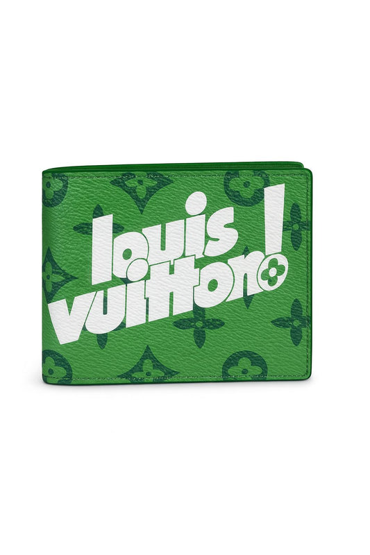 LV Slender Wallet Green Color