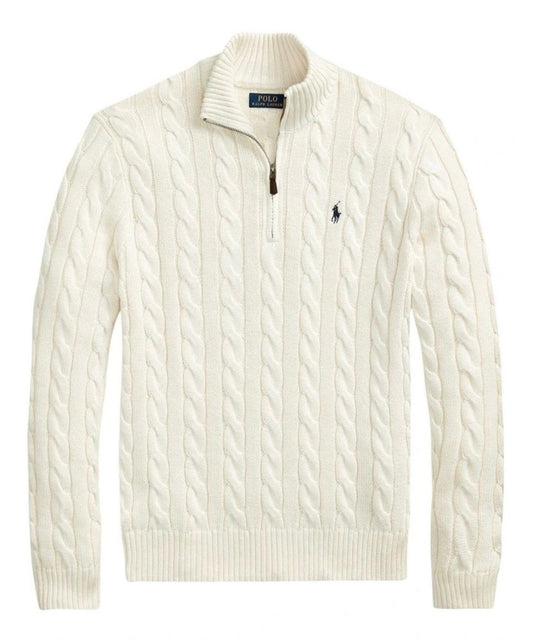 Ralph Lauren quarter zip white
